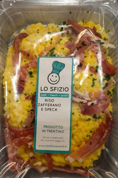 riso zafferano e speck